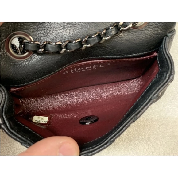 🔥SALE🔥Chanel mini rectangle classic flap studded Dallas black bag - Picture 16 of 16